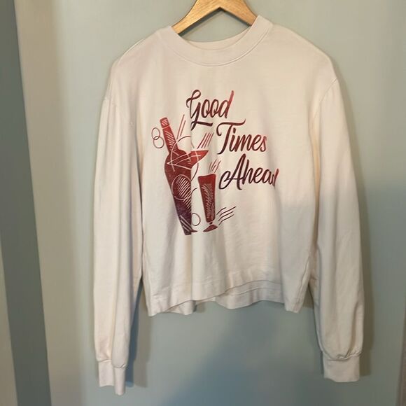 Project Social T Good Times Ahead Sweatshirt In Vintage White - Picture 4 of 6